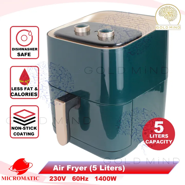 Micromatic Air Fryer Dishwasher Safe 5 LITERS 1400W Lazada PH