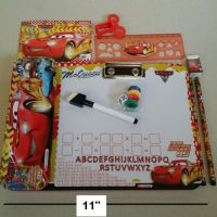 set เครื่องเขียน white board ไวท์บอร์ด คาร์ แม็คควีน Car Mcqueen ในเซ็ตมี​ 10​ ชิ้น