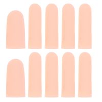 10 Pcs Finger Splints Trigger Gel Sleeves Silicone Protector Condoms Support Cover Cap