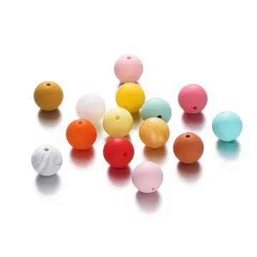 100pcs 15mm Round Silicone Bead Kit, For Necklace, Bracelet, Diy Craft  Making - Assorted Silicone Color Beads - For Jewelry Making