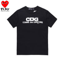 COMME Des Garcons เสื้อยืดสตรีผ้าฝ้ายแท้สำหรับผู้ชายเสื้อยืดแขนสั้นนุ่มสบายเสื้อผ้าคู่รักน่ารักใส่สบาย