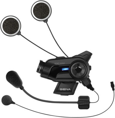 Sena 10C Pro Motorcycle Bluetooth Headset Camera and Communication System, Black (10C-PRO-01)