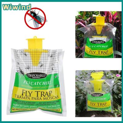 Fly Killer กับดักสุทธิแขวนแมลงกับดักศัตรูพืชที่ละลายน้ำได้ทิ้งปลอดสารพิษไม่เป็นอันตรายสำหรับครัวเรือนสวนอุปกรณ์
