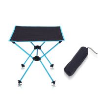 Outdoor Camping Desk Foldable Table Portable Camping Desk for Ultralight Beach Aluminium Hiking Climbing Red