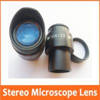 WF10X 23mm Zoom Adjustable High Eyepoint Wide Angle Eyepiece Lens for Stereo Microscope 30mm with Rubber Eye Guards Shield Caps