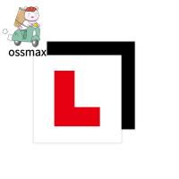 OSSMAX อุปกรณ์เสริมภายนอกแผ่นสติ๊กเกอร์ติดรถยนต์กันน้ำแผ่นสติกเกอร์รถแผ่น L แผ่นสติกเกอร์รถป้ายผู้เรียนรถสติกเกอร์ใหม่ไดรเวอร์