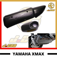 Yamaha XMax 250ฝาครอบท่อไอเสียหรือท่อไอเสียฝาครอบปลายคาร์บอน