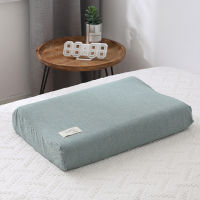 Washed Cotton Pillow Cases Covers Solid Color Latex Pillowcases High Quality Cotton Latex Pillow Cover 30x50 40x60