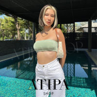 Atipashop - Boutique tube top เสื้อ เกาะอก ผ้าทรงมาก มีหายสีให้เลือก