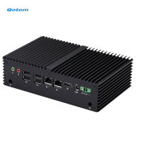 Qotom มินิพีซี J6412 Qua Core 2.0 GHz Dual LAN Dual COM Running 247 DDR4 RAM MSATA SSD