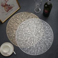 [A-O-K] Table Hollow Out Placemats Non Slip Heat Insulation Round Table Mats for Kitchen Dining Decoration