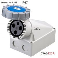 HOT** "Dako" Power Plug (เพาเวอร์ปลั๊ก) รุ่น HTN1331 63A &amp;HTN1431 125A 220V-250V 3Pin IP67 ตัวเมีย แบบติดลอย ส่งด่วน ปลั๊กไฟ ปลั๊ก พ่วง เต้ารับ ราง ปลั๊กไฟ