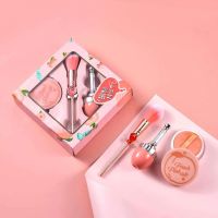 Set peach pink cute  เซ็ตเครื่องสำอางของขวัญหนึ่งเซตมี 3 item