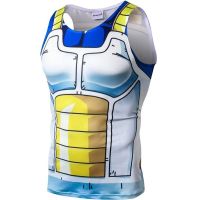 3D Anime Quick Dry Tank Tops Men Vest Singlet Tees Go/ku Waistcoat Gym Fitness Male Bodybuilding Clothing Streetwear Rashguard