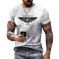 Summer MenS 3d Printed Movie Top Gun Top T-Shirt Fashion Casual Hip Hop Street Style Top O Neck Short Sleeve Oversized Blazer
