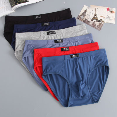 HOT Briefs for men Cotton Plain Underwear Panties Man Underpants Plus Size 4XL 5XL