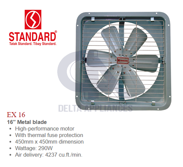 Standard Industrial Exhaust Fan (Metal Blade and Casing) Super Heavy