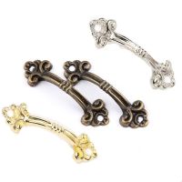 ☒✾ 1/5pcs European Style Metal Bronze Handles Knobs Pendants Flowers for Drawer Wooden Jewelry Box Furniture Hardware Cabinet Pulls