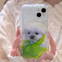 For IPhone 13 Pro Max IPhone Case Thickened TPU Soft Case Clear Case Shockproof Cute Dog Compatible with For IPhone 14 Pro Max 11 12