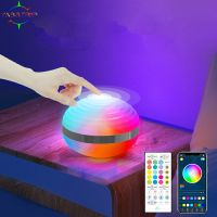 ❐ RGB Bluetooth Touch Sensor Saturn Led Night Light 5V USB Chargeable Music Rhythm Light For Home Bedroom Decorate Table Lamps