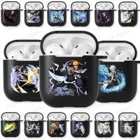 [SOSO 3C accessories] ญี่ปุ่น Bleach อะนิเมะสีดำซิลิโคนอ่อนนุ่มสำหรับ Airpods Pro 3 2 1 Ichigo Rukia Renji บลูทูธหูฟัง Airpod กรณีปก