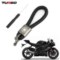 For Yamaha YZFR6 YZFR3 YZFR1 YZFR7 YZF R6 R3 R1 R7 YZF-R1 YZF-R3 YZF-R6 YZF-R7 Motorcycle Braided Rope Keyring Metal Keychain