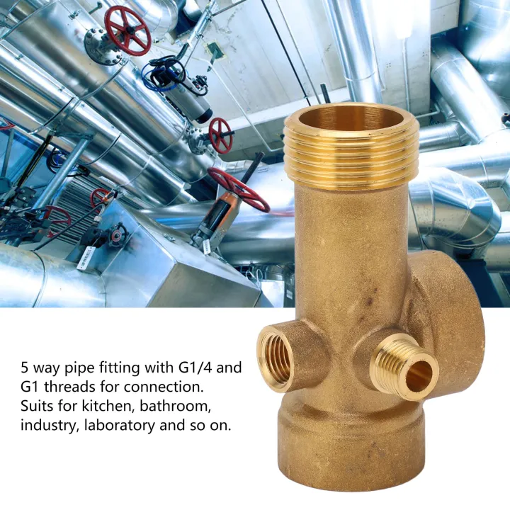 water-pipe-fitting-firm-connection-90mm-total-length-pipeline-connector-ทองเหลืองสำหรับน้ำมัน
