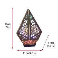 โคมไฟไม้ตั้งพื้นสีสันสดใส-ไฟโบฮีเมียน Led ไฟเพชรสีสันสดใสโคมไฟโปรเจคเตอร์ไฟกลางคืน Star โคมไฟขนาดใหญ่