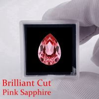 Unheated 10.50 Cts Pink Sapphire 12x16.0mm Pear Cut Sri-Lanka VVS Loose Gemstone For Jewelry Making Beads Cables