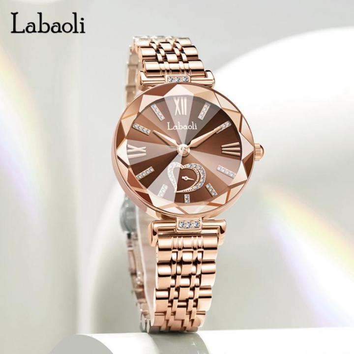 labaoli-หรูหราสุภาพสตรีนาฬิกาข้อมือ-dropship-2023มาใหม่ที่ไม่ซ้ำกันสแตนเลส-rose-g-old-r-hinestone-ผู้หญิงนาฬิกาหญิงนาฬิกา