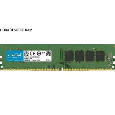 Crucial DDR4 4GB 8GB 16GB 32GB หน่วยความจำ Ram 2133MHz 2400MHz 2666MHz หน่วยความจำ Ram MHz Ram 3200MHz สำหรับเดสก์ท็อป288pin 1.2V