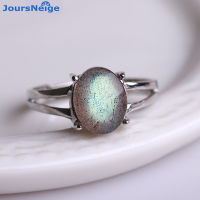 Cahaya Bulan Cincin Batu Asli S925 Sterling Perak Mozek Cincin Lelaki Wanita Kristal Cincin Tenaga Batu Kora Perhiasan Borong