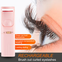 Electric Heated Eyelash Curler Long-Lasting Curl Electric Eye Lash Perm Eyelashes Clip Eyelash Curler Device Makeup Tools