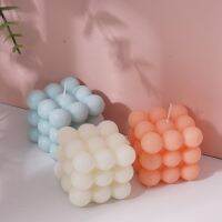 1pcs 3D Candle Cube Bubble Candles Soy Wax Aromatherapy Cube Candle Scented Relaxing Birthday Gift Home Decoration