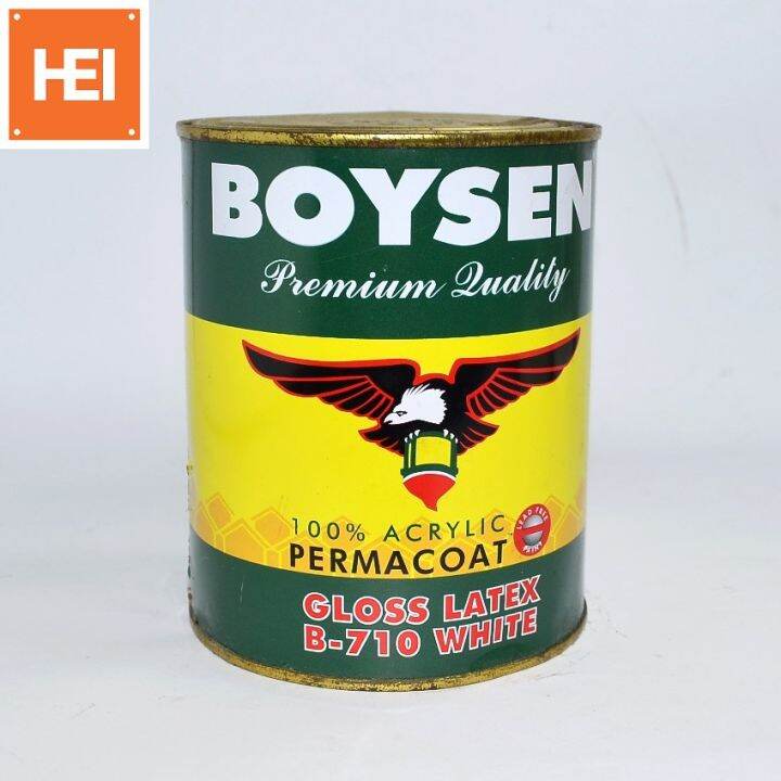 BOYSEN Latex Paint 1L (Flat White / SemiGloss White / Gloss White