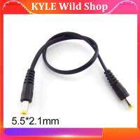 KYLE Wild Shop DC male to male AV audio Power Plug 5.5mm x 2.1mm Male To Male Adapter Connector Cable Extension Supply Cords