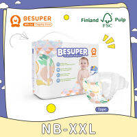 Besuper BaBy ผ้าอ้อมสำเร็จรูปสำหรับเด็กสีสันสดใส NBSMLXL