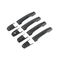 8 Pcs Door Handle Cover Carbon Fiber Car Exterior Side Car Styling for Mitsubishi Pajero 2007-2019