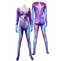 ผู้หญิงเซ็กซี่สาวซูเปอร์ฮีโร่ Kaisa เครื่องแต่งกายคอสเพลย์บอดี้สูท KAISA Zentai ชุดฮาโลวีน J Umpsuit ฮาโลวีนเทศกาลพรรคชุด