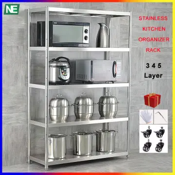 Lazada stainless steel online kitchen rack