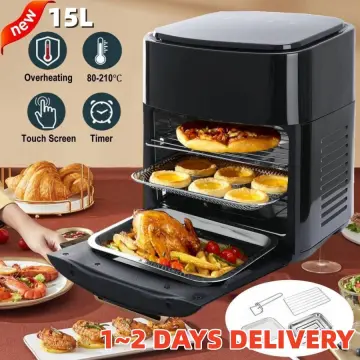 1400W Digital Air Fryer 8L Oil Free Healthy Cooker Kitchen Frying Low Fat  Oven