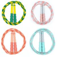 2.6M Skill Jumping Bamboo Jump Rope PVC Beginner Adult Children Soft Bead Tangle-Free Segmented Fitness Jump Rope