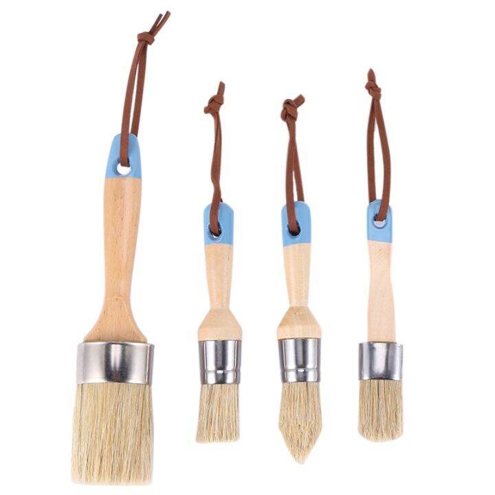 chalk-amp-wax-paint-brush-for-furniture-diy-painting-and-waxing-tool-milk-paint-stencils-natural-bristles-4pcs