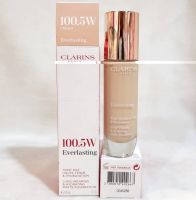 CLARINS Everlasting Long-Wearing &amp; Hydrating Matte Foundation 30 ml สี 100.5Wผิวขาวอันเดอรโทนเหลือง