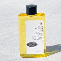 น้ำมันงาดำ สกัดเย็น100% SESAMEOIL FOOD GRADE ลดการปวดข้อเข่า