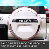 ที่วางยางอะไหล่ Land Cruiser Prado พร้อมลายอักษรยางอะไหล่สูงเกินไปที่วางพร้อมแถบตกแต่งยางอะไหล่ Prado