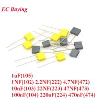 10pcs 100V Correction Block Capacitor 1NF 2.2NF 4.7NF 10nF 22NF 47NF 0.1UF 100NF 220NF 470NF 1uF 102 103 104 105 222 223 224 472