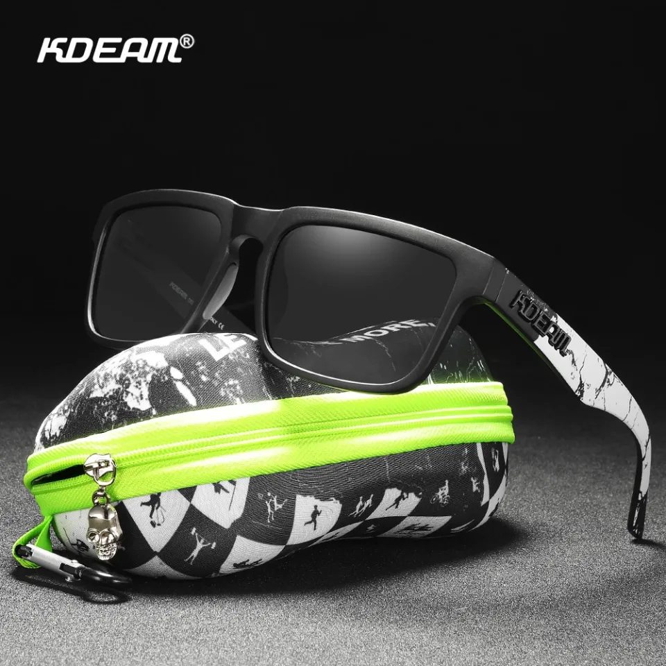 KDEAM New Men Women Sports Mirror Polarized Sunglasses Classics Male  Driving Eyewear UV400 Protection Sunglasses Goggle