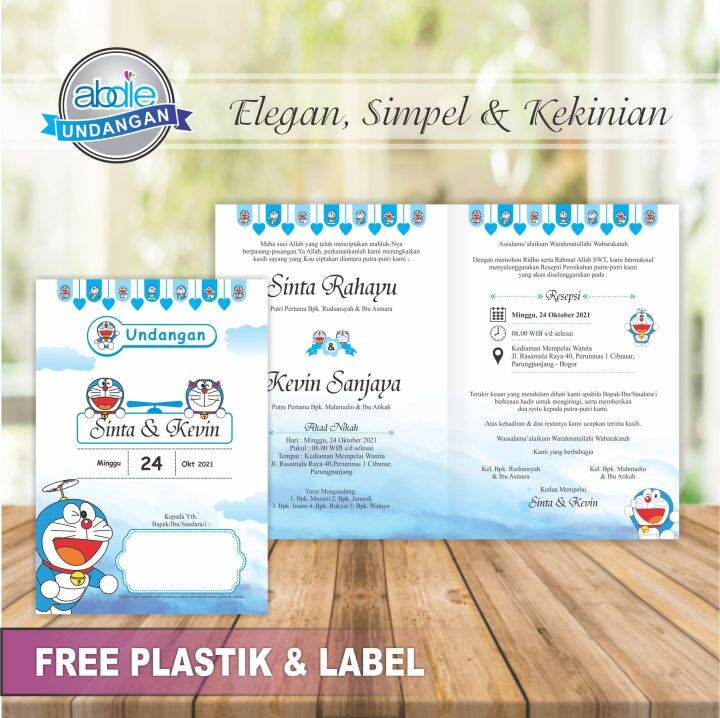 (Isi 100 pcs) Undangan Nikah, Undangan Sunatan, Khitanan, Pernikahan