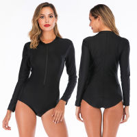 long sleeve zipper surf suit sunscreen womens swimsuit Diving Suit Swimsuit womens swimwear 2022 Summer New